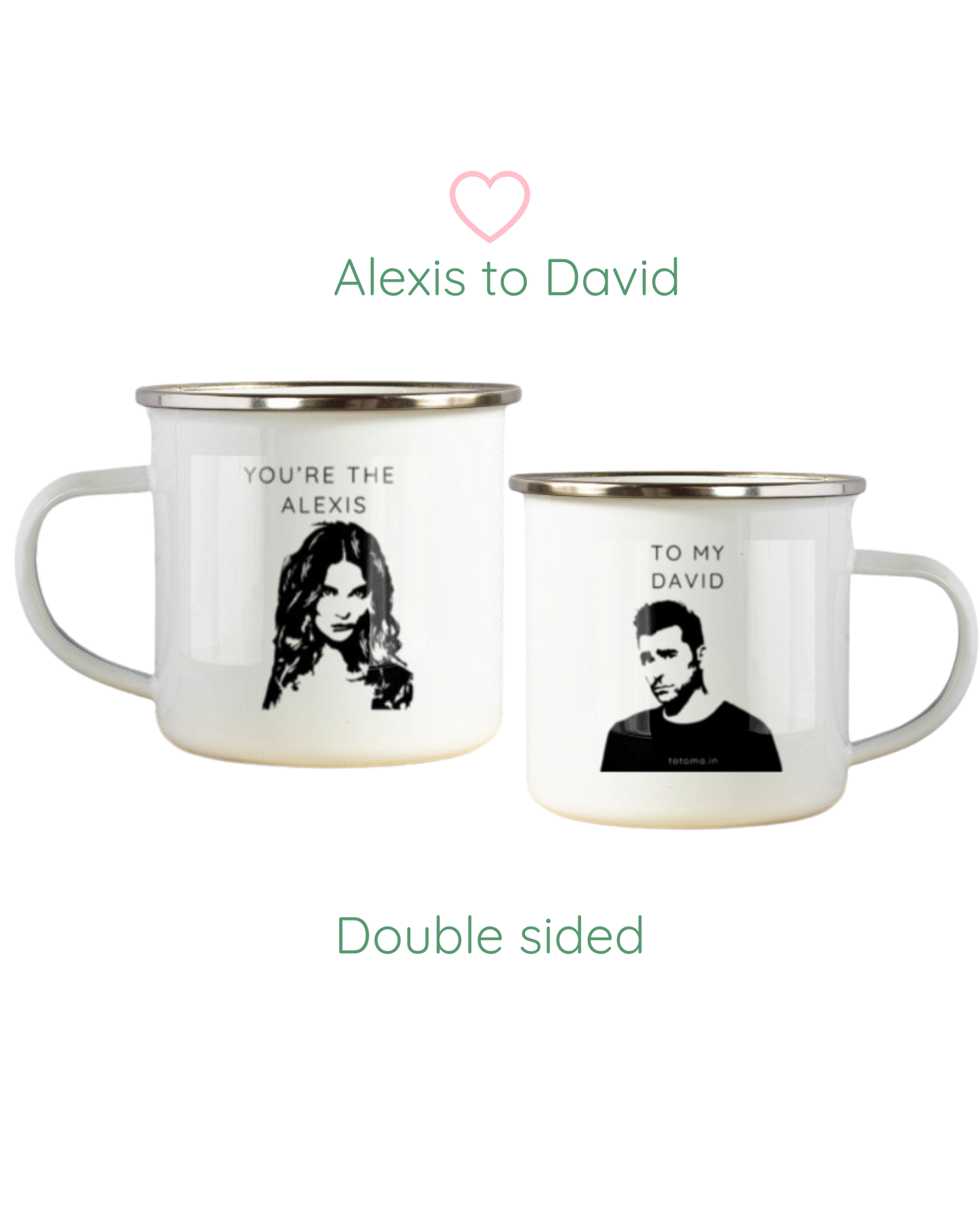Alexis to David | Enamel Mug