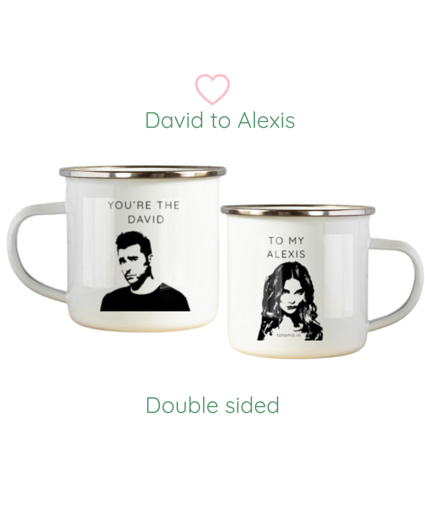 David to Alexis | Enamel Mug