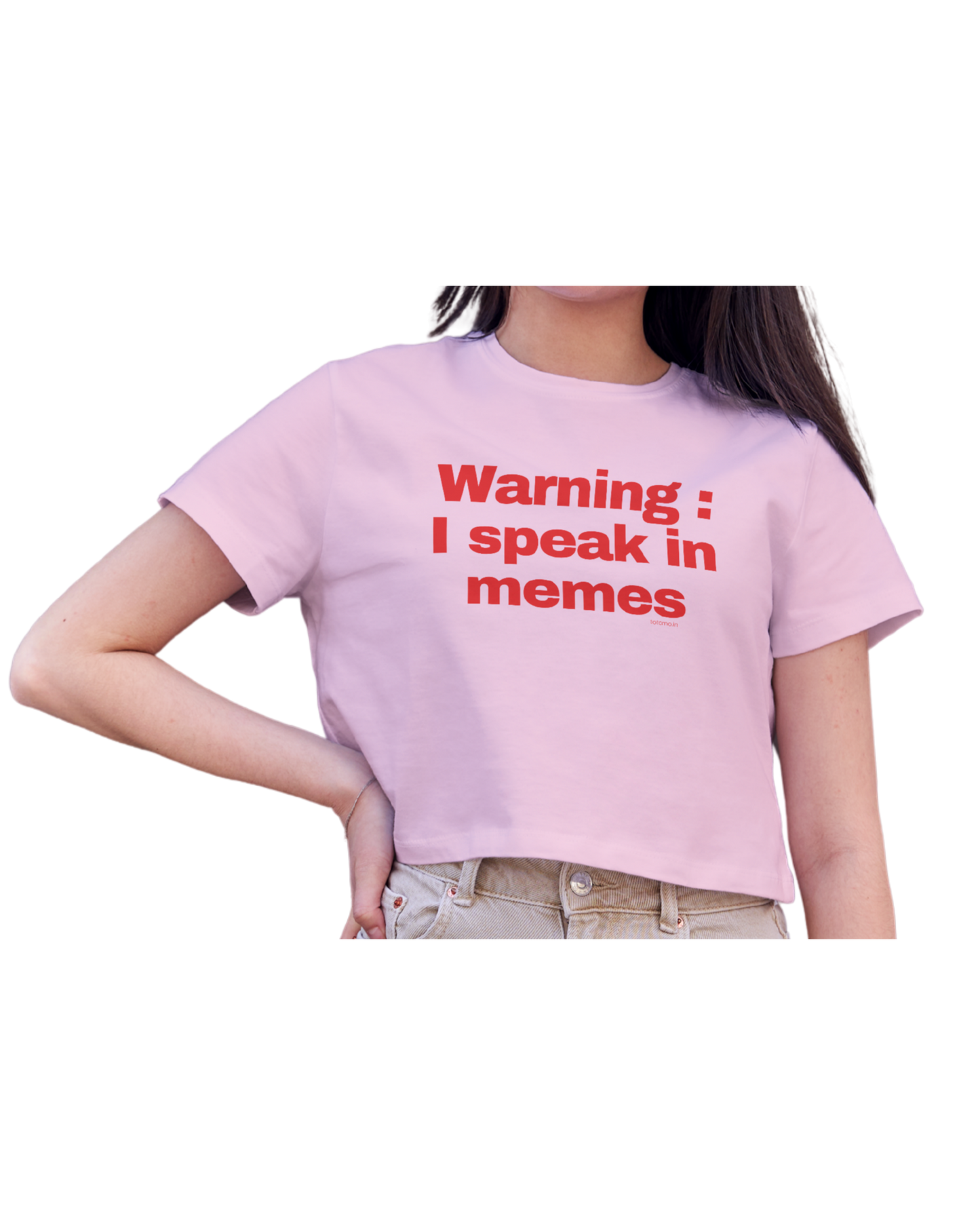 I speak in Memes | Crop Top