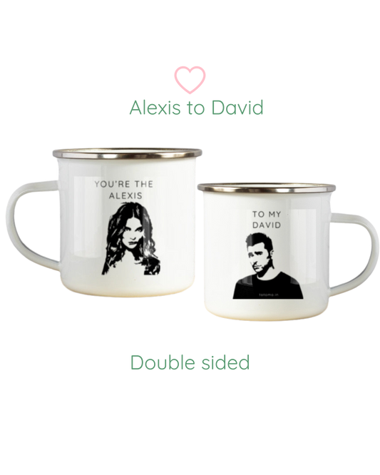 Alexis to David | Enamel Mug