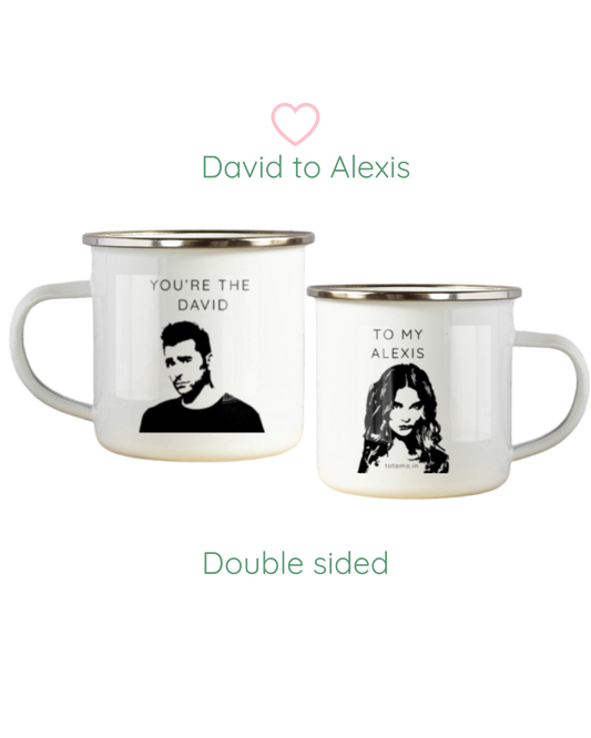 David to Alexis | Enamel Mug