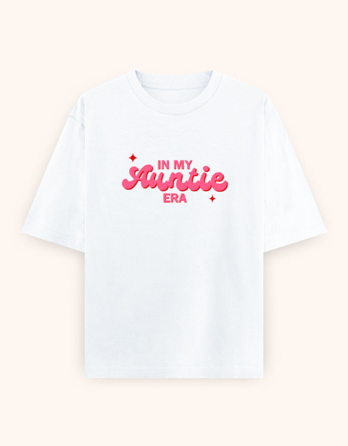 In My auntie era pink printed t-shirt