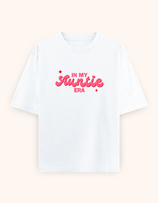 In My auntie era pink printed t-shirt