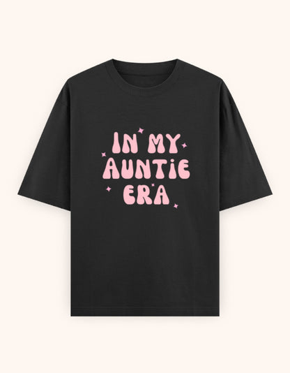 In My auntie era pink printed t-shirt