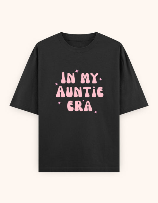 In My auntie era pink printed t-shirt
