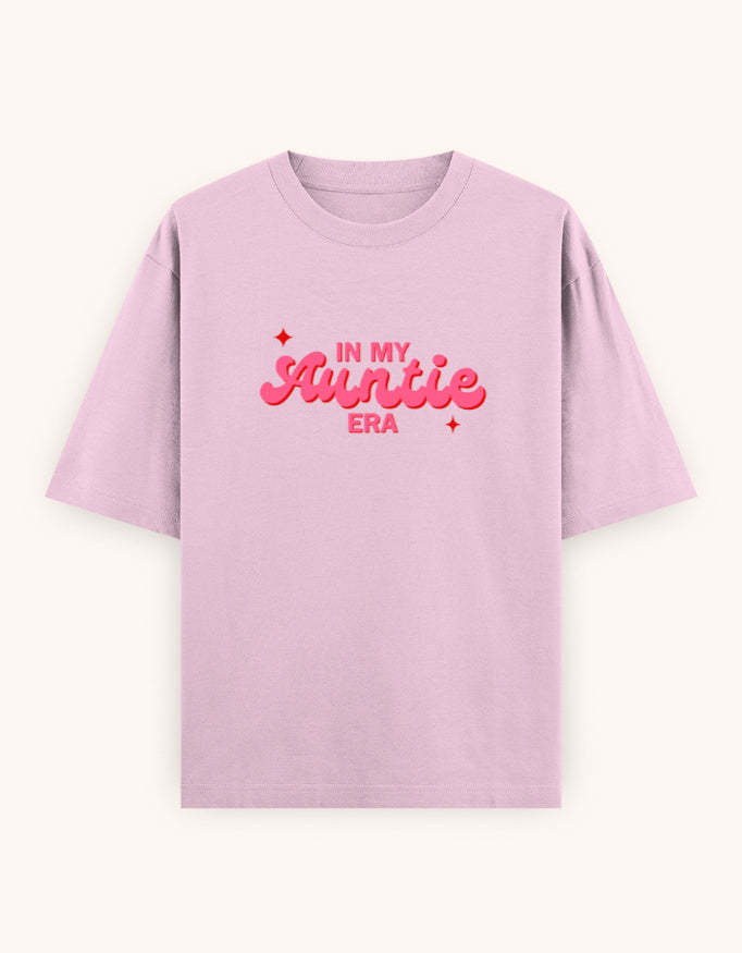 In My auntie era pink printed t-shirt