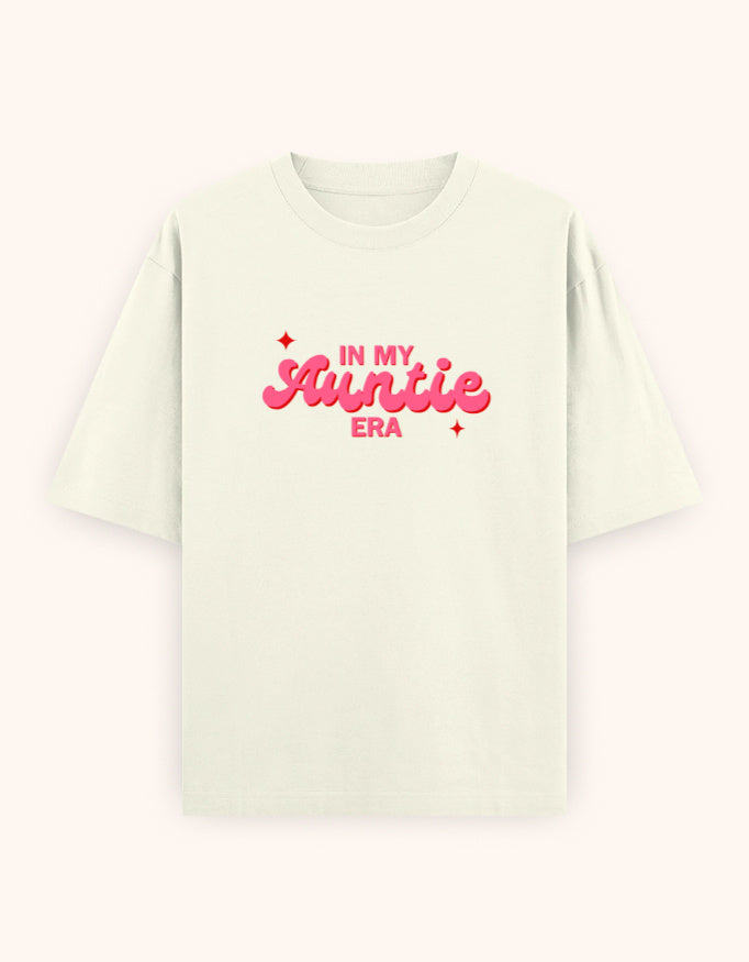 In My auntie era pink printed t-shirt