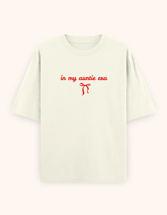In My auntie era pink printed t-shirt