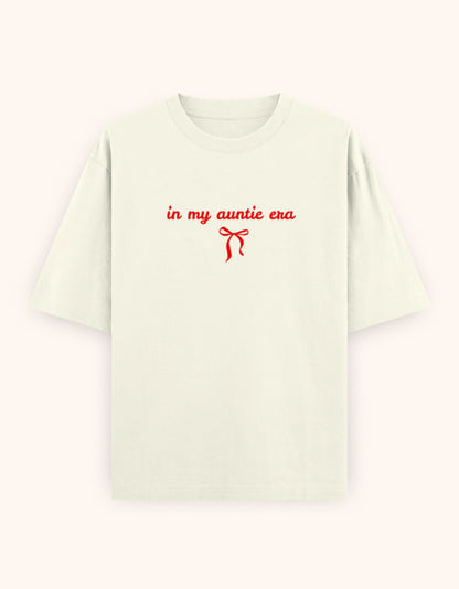 In My auntie era pink printed t-shirt