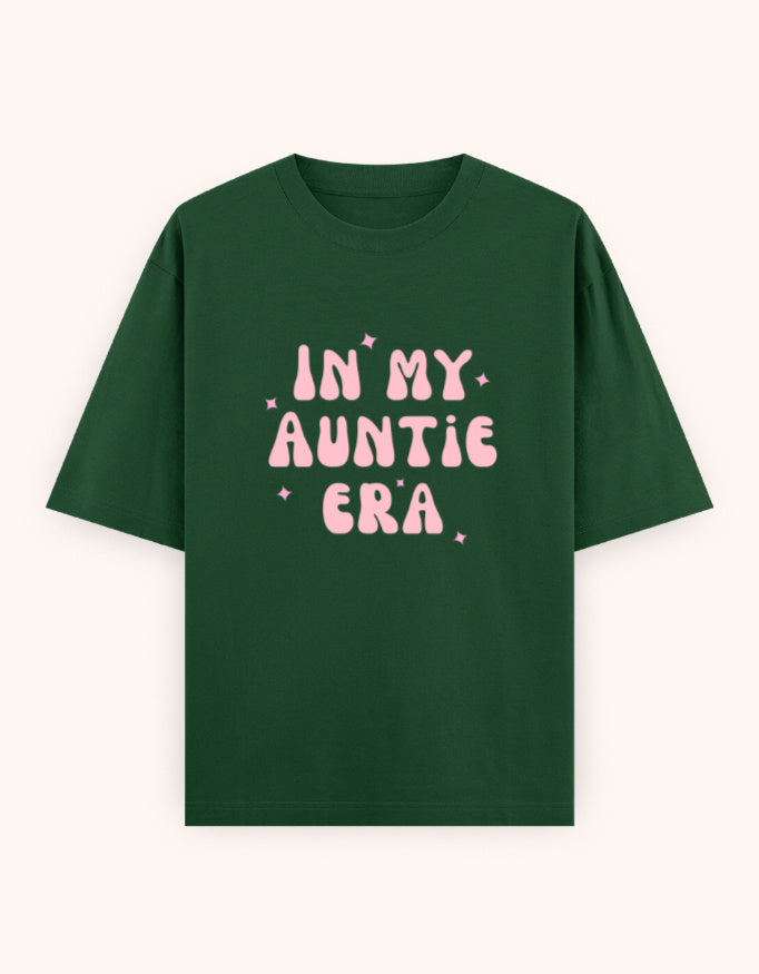In My auntie era pink printed t-shirt