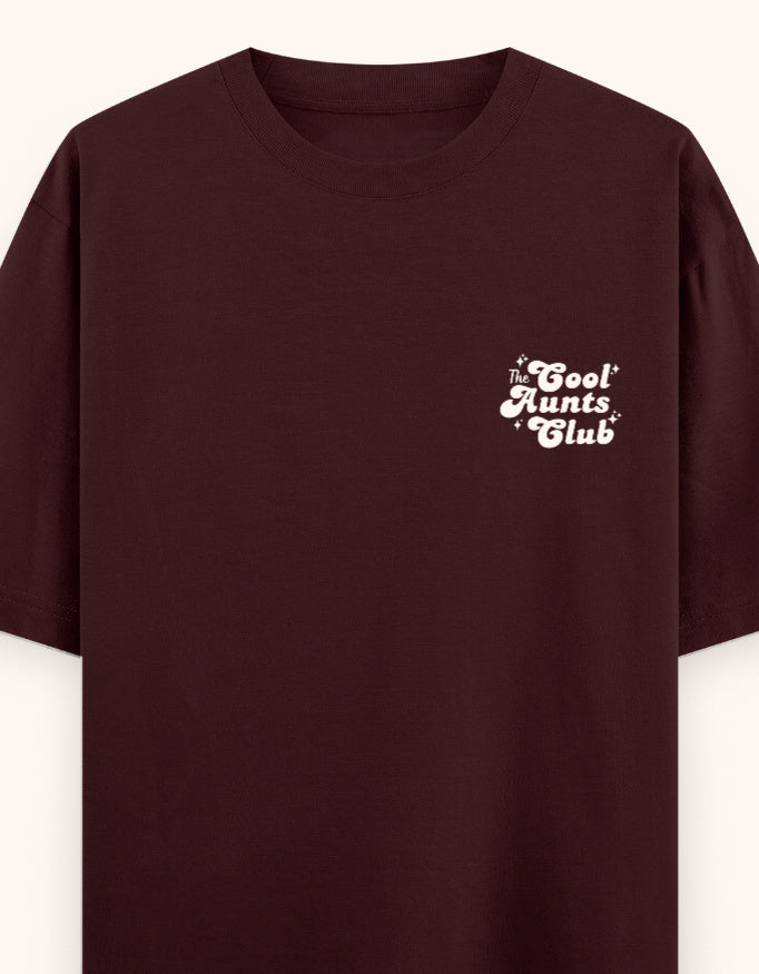 the Cool aunts club  printed t-shirt