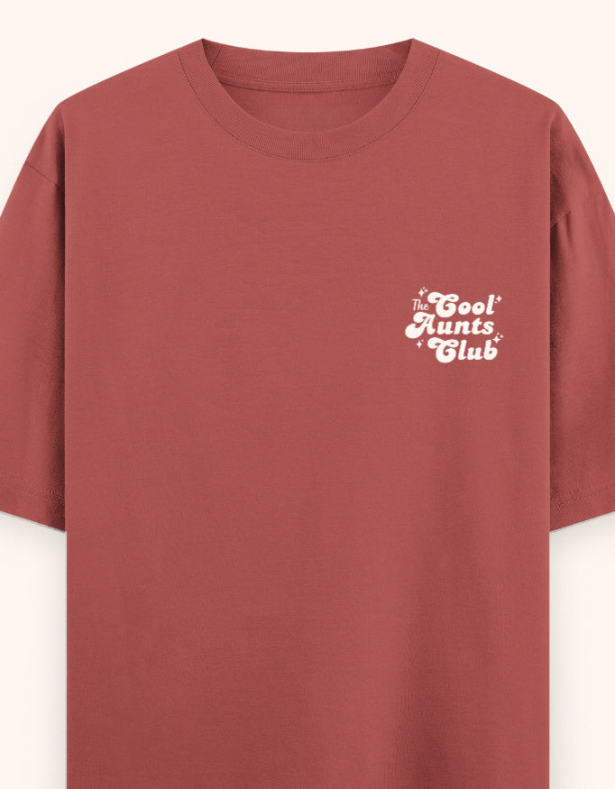 the Cool aunts club  printed t-shirt